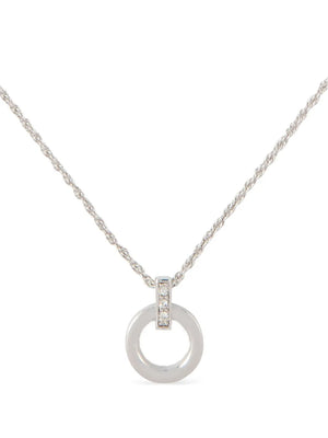 1980s pre-owned crystal-embellished pendant necklace