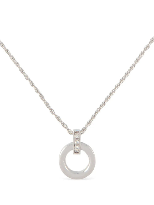 1980s pre-owned crystal-embellished pendant necklace