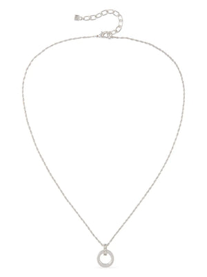 1980s pre-owned crystal-embellished pendant necklace
