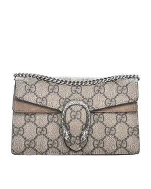 Gucci Dionysus Gg Supreme Super Mini Beige
