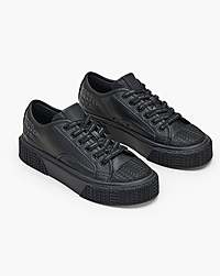 Marc Jacobs Marc Jacobs The Leather Sneaker Black Black
