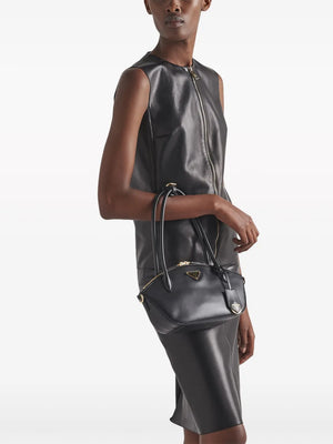 small leather handbag