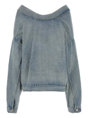 drop-shoulder denim jacket