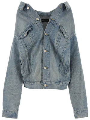drop-shoulder denim jacket