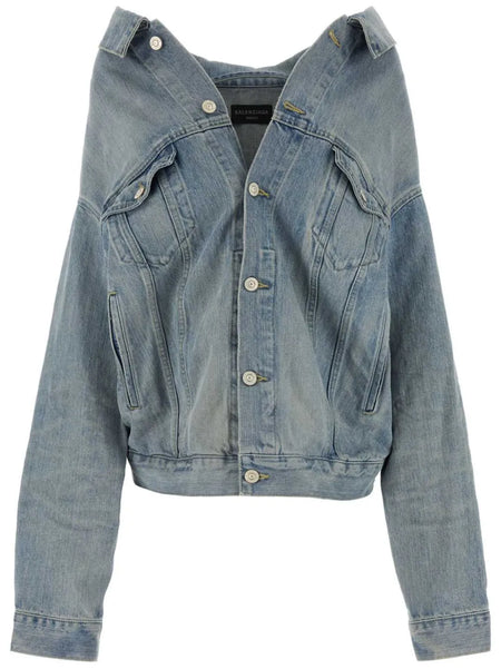 drop-shoulder denim jacket