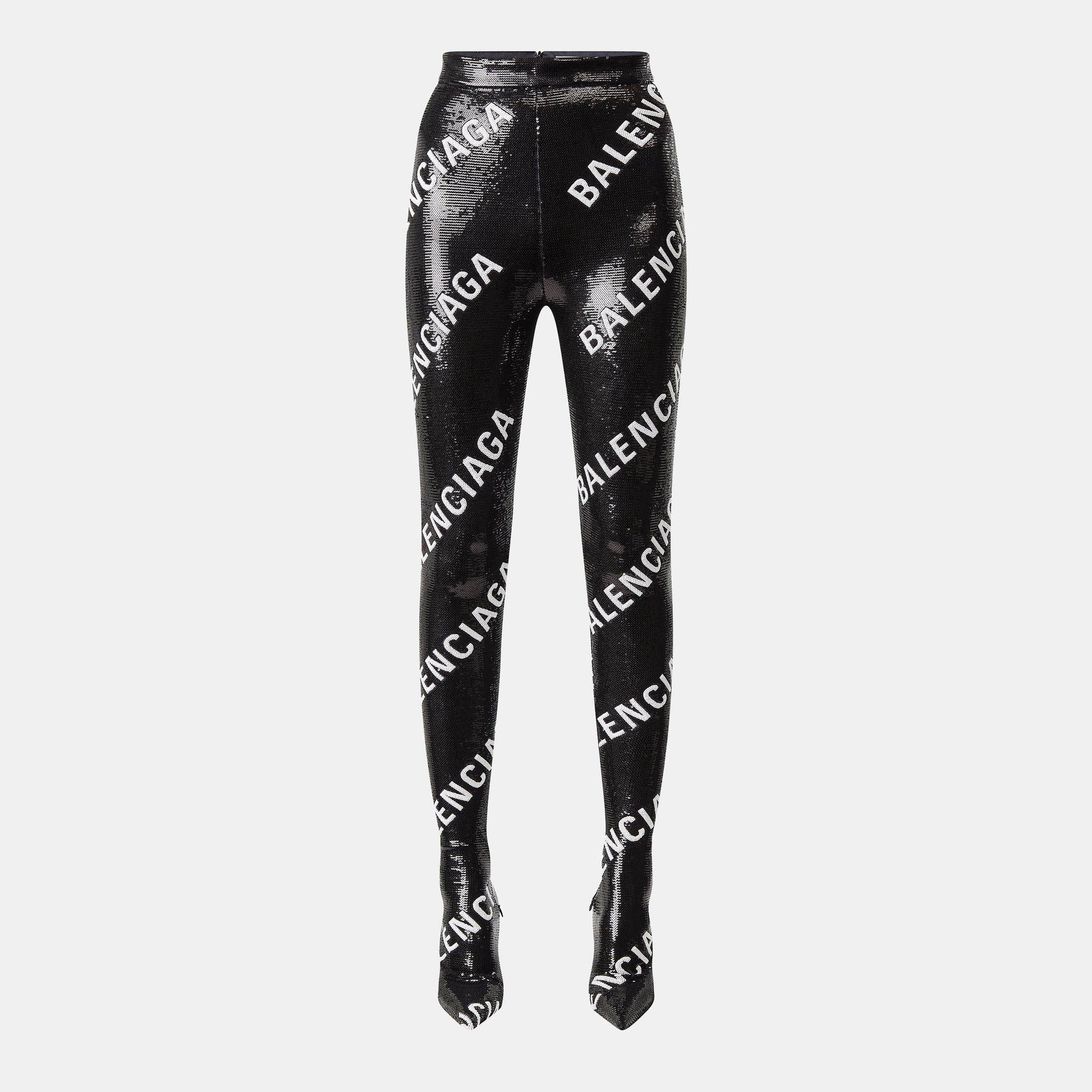 Sequinned Sock Boot Leggings