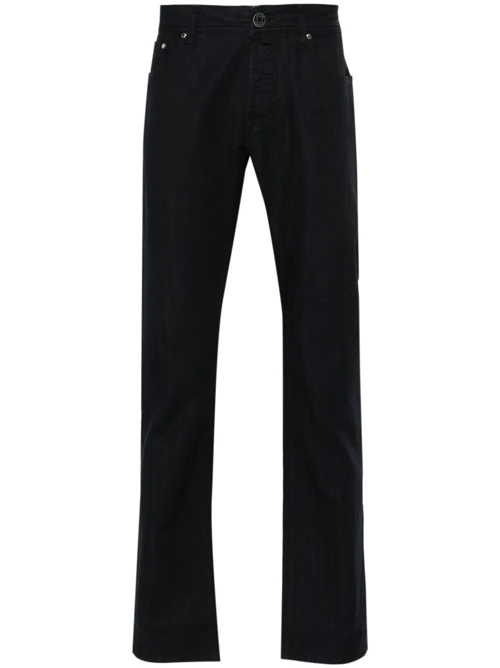 scarf-detail straight trousers