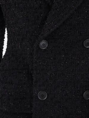 Hourglass tweed blazer