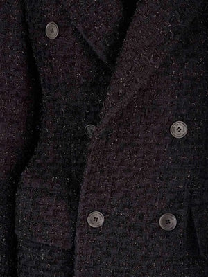Hourglass tweed blazer