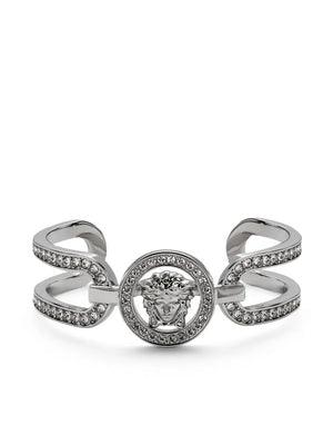 Medusa '95 crystal-embellished cuff bracelet