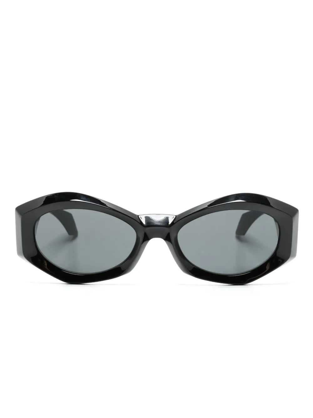 Medusa plaque irregular-frame sunglasses
