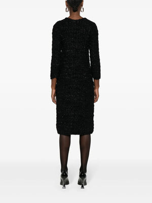 tweed button-up dress
