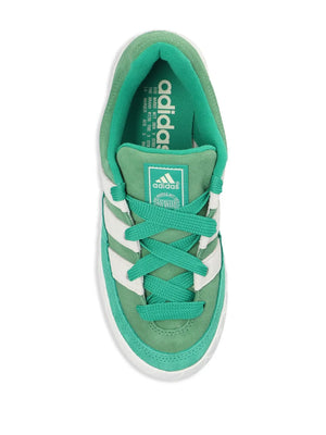 Adimatic leather lace-up sneakers