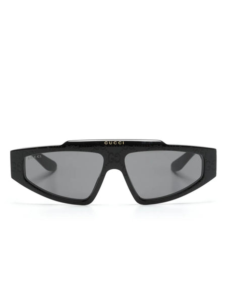 GG-supreme geometric-frame sunglasses