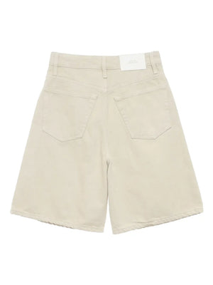 logo-patch cotton-blend shorts