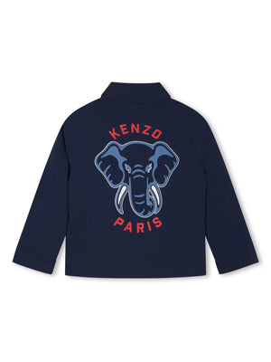 logo-print coach jacket