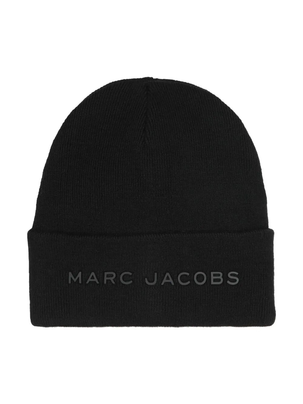 logo-detail ribbed-knit beanie
