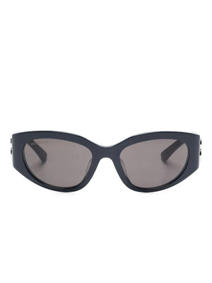 Bossy oval-frame sunglasses