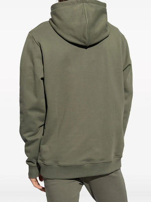 Logo Embroidered Drawstring Hoodie