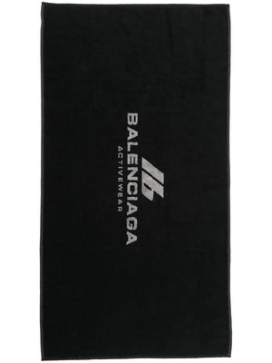 logo-intarsia performance towel