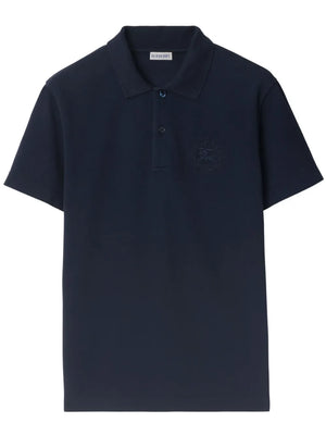 EDK-embroidered cotton polo shirt