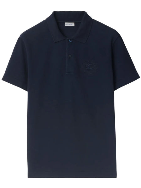 EDK-embroidered cotton polo shirt