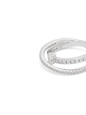 Hyperbola crystal-embellished ring