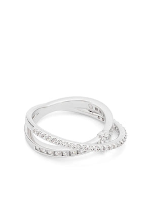 Hyperbola crystal-embellished ring