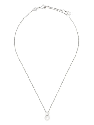 Matrix pearl-pendant necklace