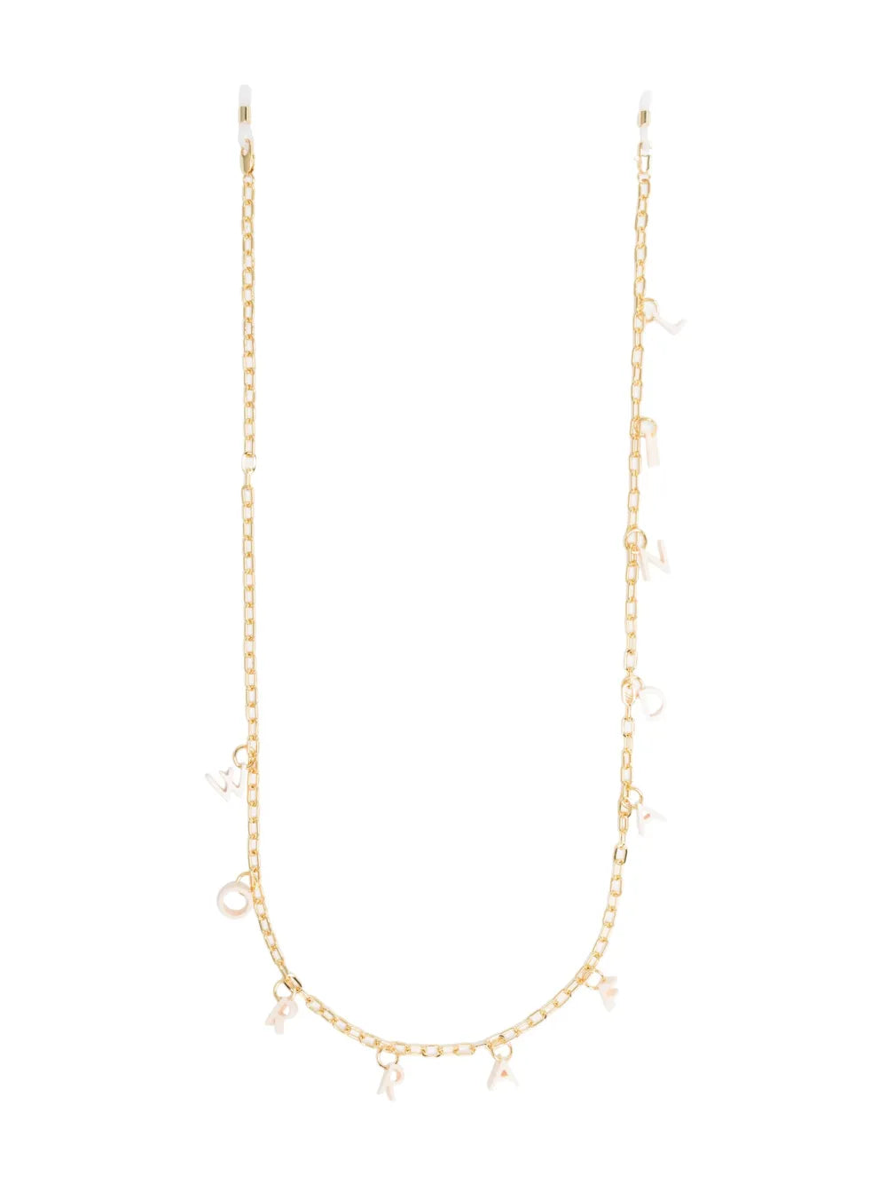 letter-charms sunglasses chain