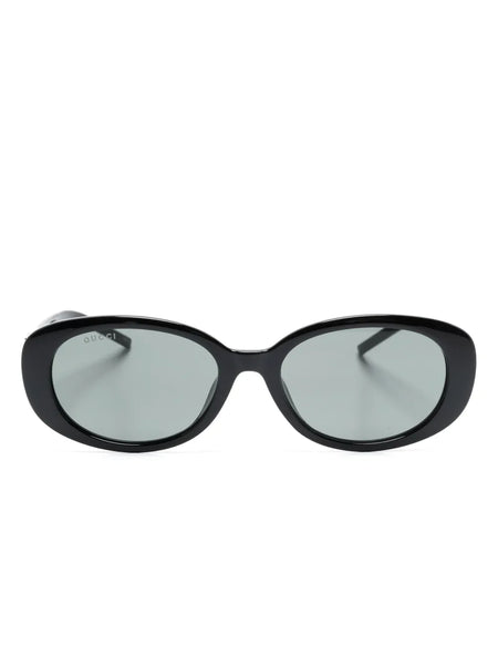 G-motif oval-frame sunglasses