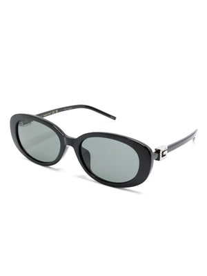 G-motif oval-frame sunglasses