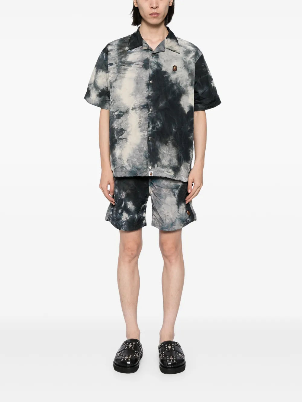 tie-dye short-sleeve shirt