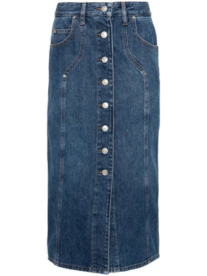 Vandy denim midi skirt