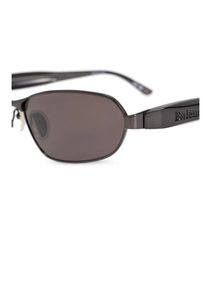 logo-engraved rectangle-frame sunglasses