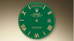 Rolex | Day-Date | 228348rbr | Yellow gold | Yellow gold | Green | Automatic
