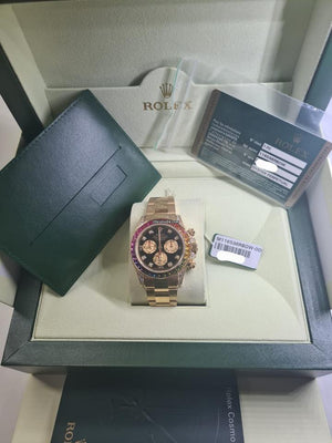 Rolex | Daytona | 116598 RBOW | Yellow gold | 40 mm | Yellow gold | Black | Automatic