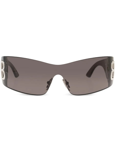 shield frame logo sunglasses