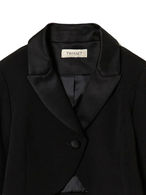 single-breasted cropped blazer