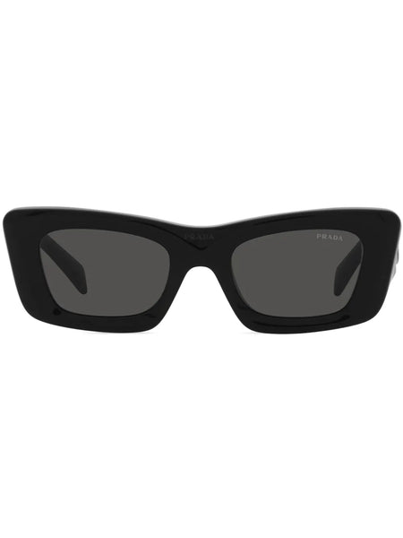 triangle-logo rectangle sunglasses