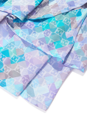 all-over logo-print skirt