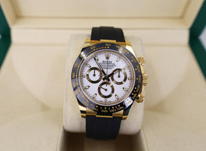 Rolex | Daytona | 116518LN | Yellow gold | 40 mm | Rubber | White | Automatic