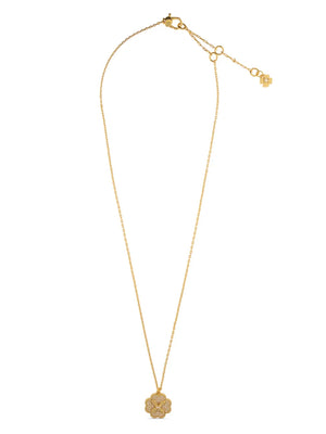 floral zirconium necklace
