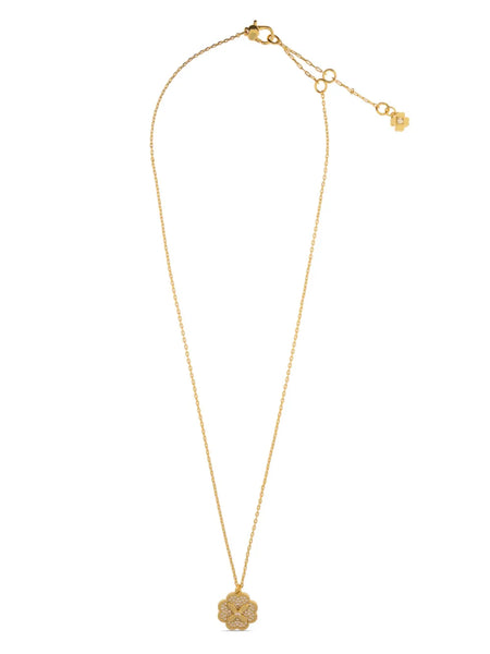 floral zirconium necklace