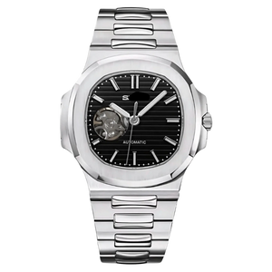 SEIKO MOD NAUTILUS OPEN HEART BLACK