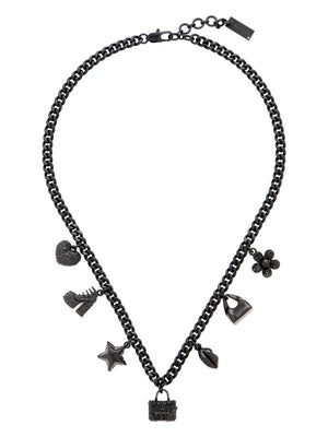 The Mini Icon Pave-charm necklace