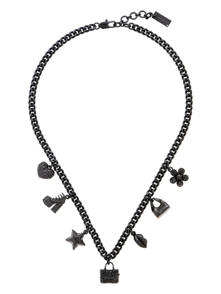 The Mini Icon Pave-charm necklace