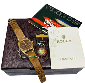 Rolex | Day-Date | 1803 | Yellow gold | 36 mm | Brown | Automatic