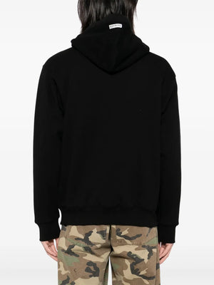 logo-patch hooded jacket 