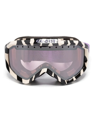 zebra-print ski goggles